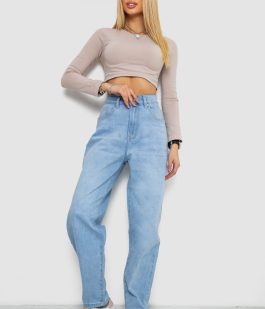 Джинсы женские MOM, цвет голубой, 255RM580