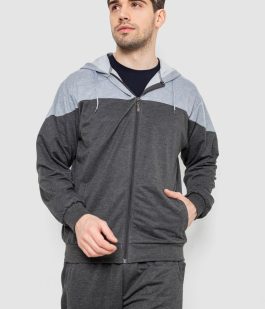 Спорт костюм мужской, цвет темно-серый, 244R988
