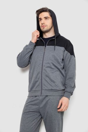 Спорт костюм мужской, цвет серо-черный, 244R988 — изображение 4