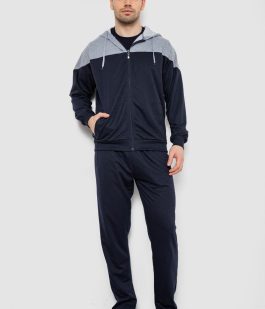 Спорт костюм мужской, цвет серо-синий, 244R988