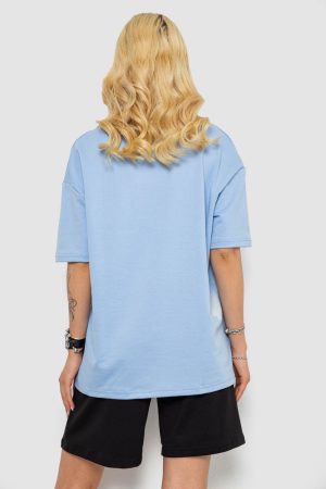 Костюм женский повседневный, цвет голубой, 241R5004-1 — изображение 4
