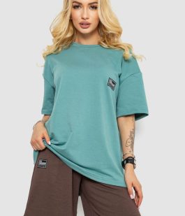 Костюм женский повседневный, цвет оливковый, 241R5004-1