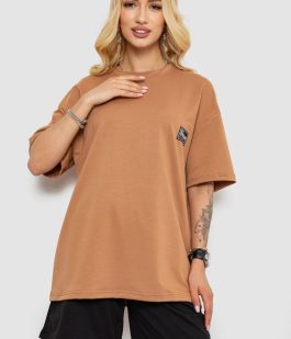 Костюм женский повседневный, цвет темно-бежевый, 241R5004-1