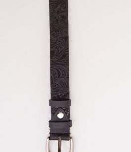 Женский ремень с классической пряжкой, черного цвета, 196RL25S0W103