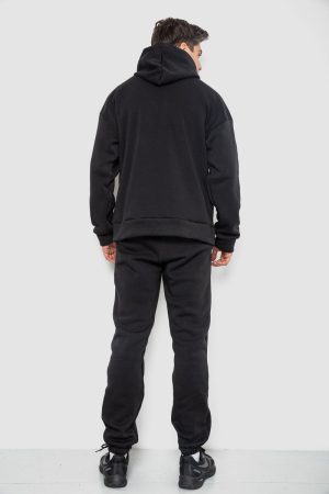 Спортивный костюм мужской на флисе, цвет черный, 177R235 — изображение 4