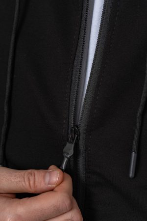 Спорт костюм мужской демисезонный, цвет черный, 241R175 — изображение 10