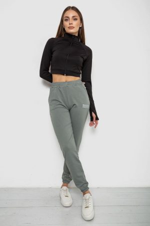 Спортивные штаны женские, цвет оливковый, 238R5052-1 — изображение 7