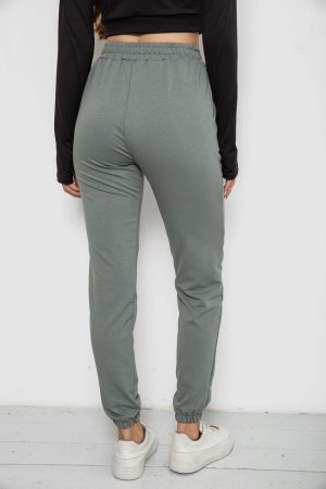 Спортивные штаны женские, цвет оливковый, 238R5052-1 — изображение 9