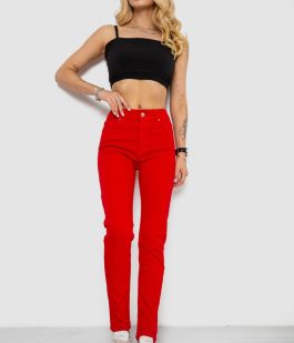 Джинсы женские Slim Fit, цвет красный, 182R1489S19