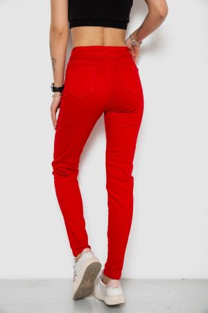 Джинсы женские Slim Fit, цвет красный, 182R1489S19 — изображение 4