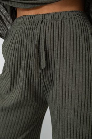 Костюм женский в рубчик повседневный, цвет хаки, 238R57415 — изображение 6