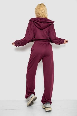 Спортивный костюм женский, цвет бордовый, 241R2001-10 — изображение 4
