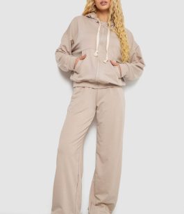 Спортивный костюм женский, цвет бежевый, 241R2001-10