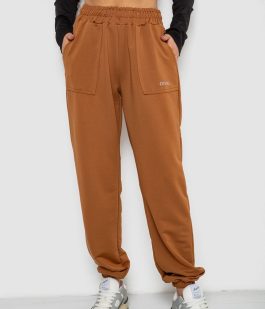 Спортивные штаны женские, цвет коричневый, 238R325-1