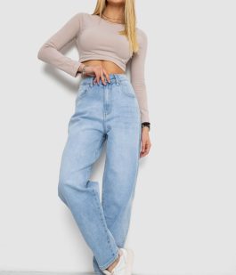 Джинсы женские MOM, цвет голубой, 255RM578