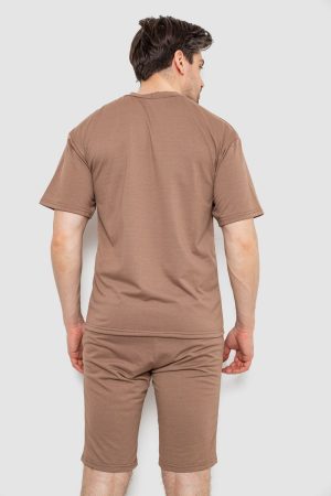 Костюм мужской повседневный, цвет темно-бежевый, 238R1566 — изображение 4
