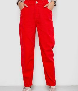 Джинсы женские, цвет красный, 250R1573