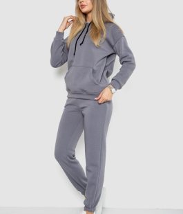 Спорт костюм женский на флисе, цвет серый, 241R1530