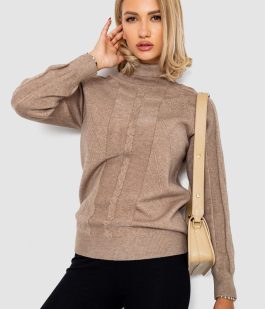 Гольф женский однотонный, цвет мокко, 244R1516
