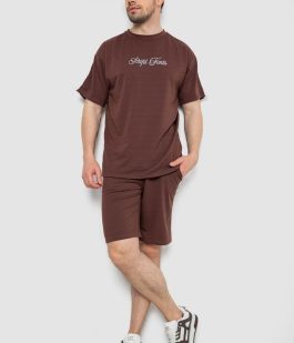 Костюм мужской повседневный, цвет шоколадный, 238R1569