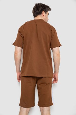 Костюм мужской повседневный, цвет коричневый, 238R1569 — изображение 4