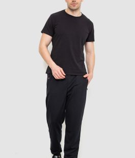 Спорт штаны мужские, цвет черный, 244R4770
