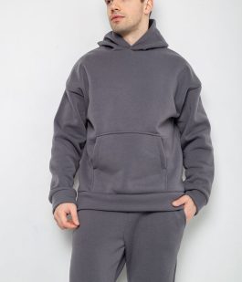 Спортивный костюм мужской на флисе, цвет серый, 177R235-1