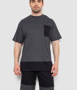 Костюм мужской повседневный, цвет серо-черный, 238R1533