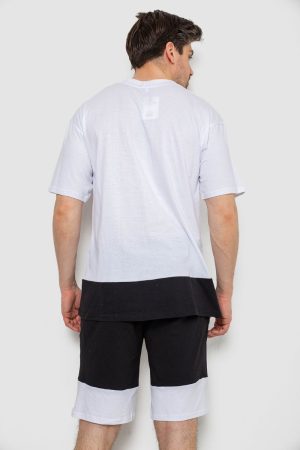 Костюм мужской повседневный, цвет бело-черный, 238R1533 — изображение 4