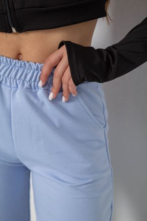 Спортивные штаны женские, цвет голубой, 238R345-1 — изображение 5