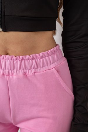 Спортивные штаны женские, цвет розовый, 238R345-1 — изображение 5