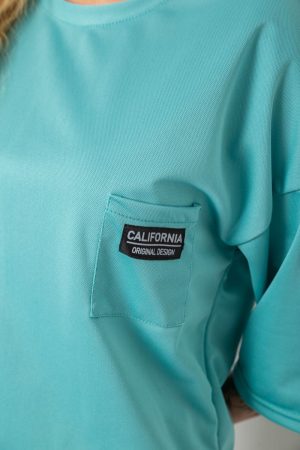 Костюм женский однотонный, цвет оливковый, 238R116 — изображение 5