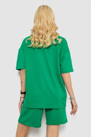 Костюм женский повседневный, цвет зеленый, 241R5004 — изображение 4