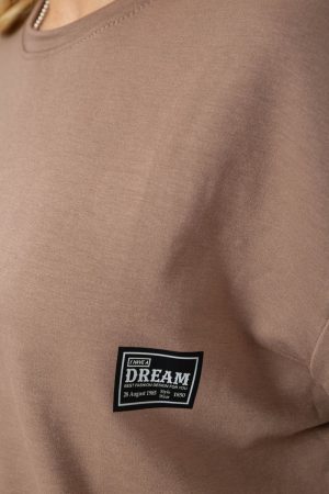 Костюм женский повседневный, цвет темно-бежевый, 241R5004 — изображение 6