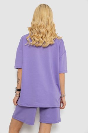 Костюм женский повседневный, цвет сиреневый, 241R5004 — изображение 4