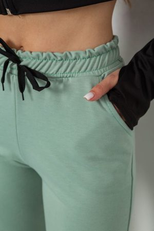 Спортивные штаны женские, цвет мятный, 238R345 — изображение 5