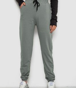 Спортивные штаны женские, цвет оливковый, 238R325