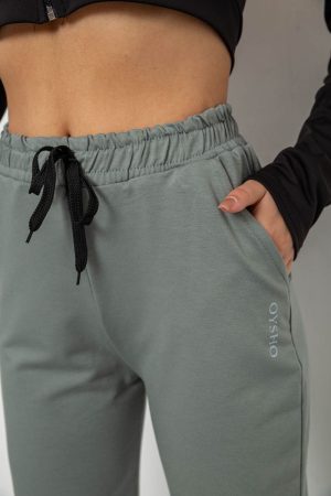 Спортивные штаны женские, цвет оливковый, 238R325 — изображение 5