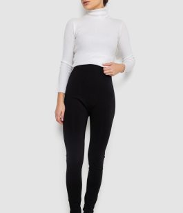 Лосины трикотажные бесшовные, цвет черный, 139RW201