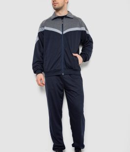 Спортивный костюм мужской, цвет серо-синий, 244R9147