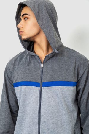 Спорт костюм мужской, цвет серый, 244R9133 — изображение 6