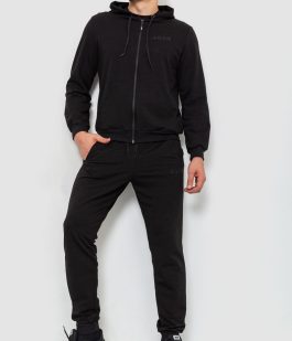 Спорт костюм мужской двухнитка, цвет черный, 119R200-1