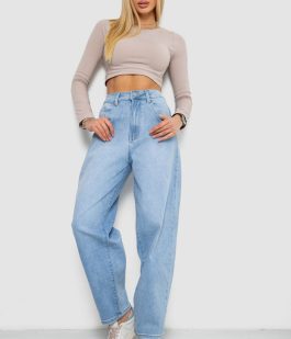 Джинсы женские MOM, цвет голубой, 255RM571
