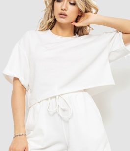 Костюм женский повседневный, цвет белый, 102R327