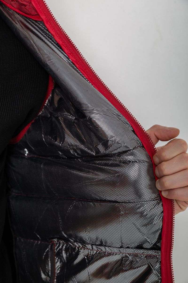 Жилет мужской демисезонный, цвет бордовый, 244RC666 — изображение 9