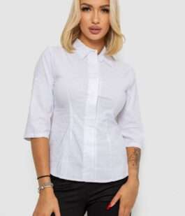 Блуза классическая, цвет белый, 230R08-1