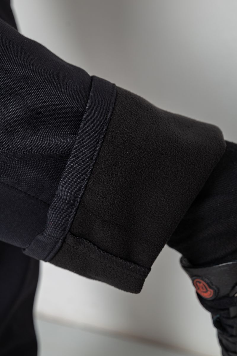 Брюки мужские классические на флисе, цвет черный, 244RFH311 — изображение 6