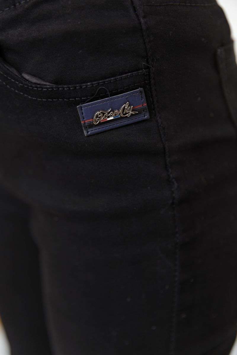 Джеггинсы женские на резинке, цвет черный, 131R9560-6 — изображение 5