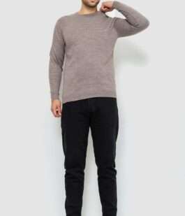 Свитер мужской однотонный, цвет мокко, 161R1770-1