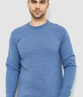 Свитер мужской однотонный, цвет джинс, 161R1770-1